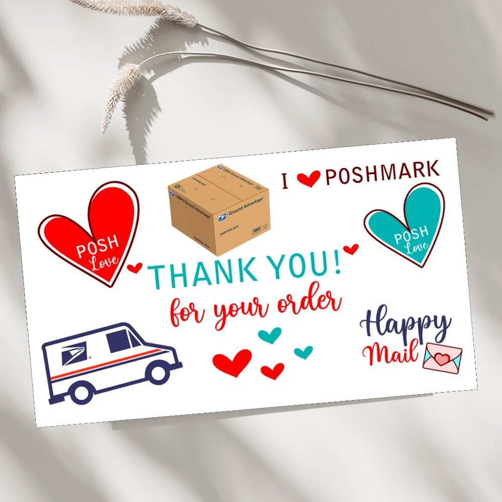 ♥️ 5x25 / 50 Thank You Cards